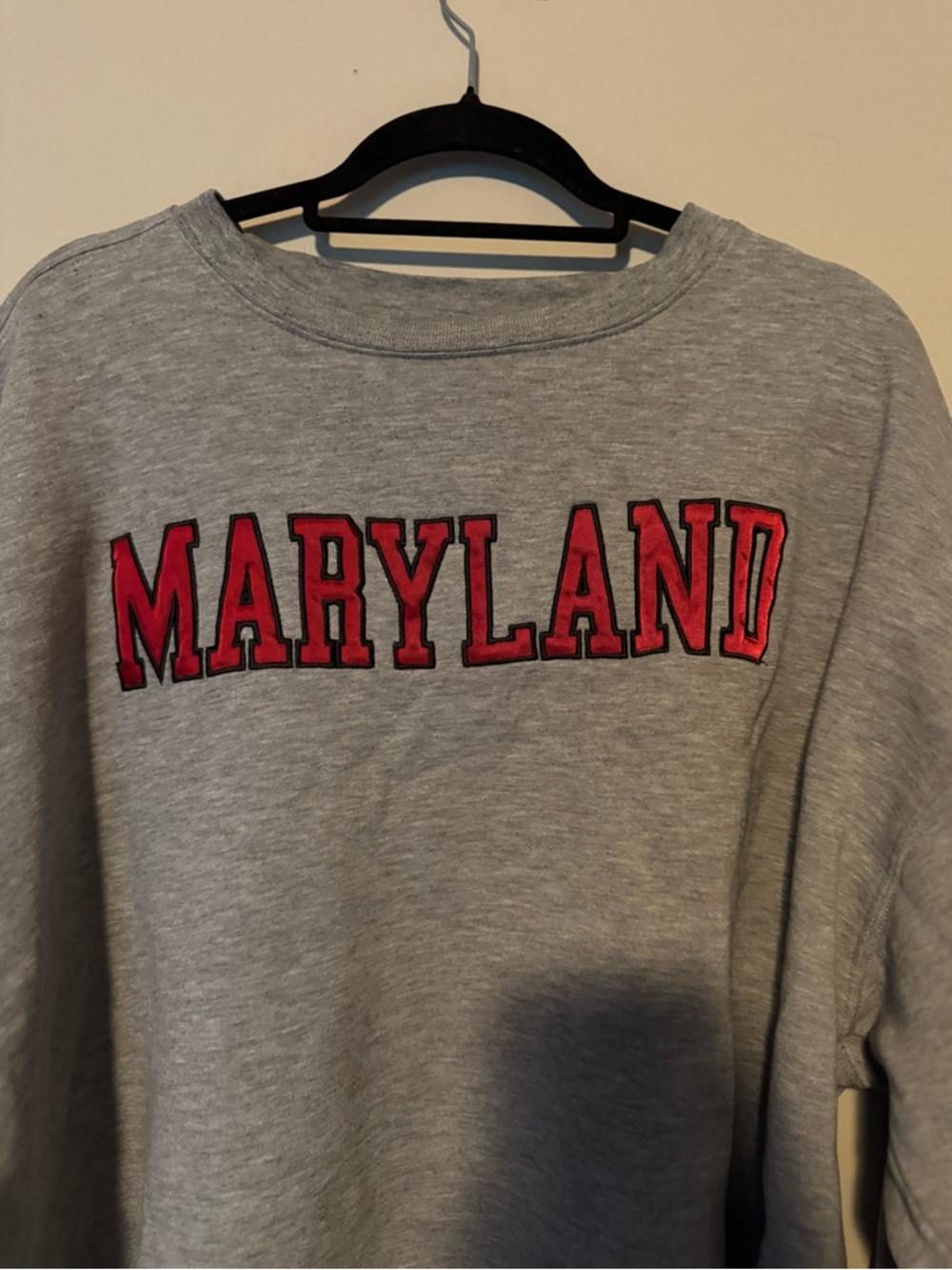 GUC Jansport MARYLAND Gray Sweatshirt with Embroidered Lettering